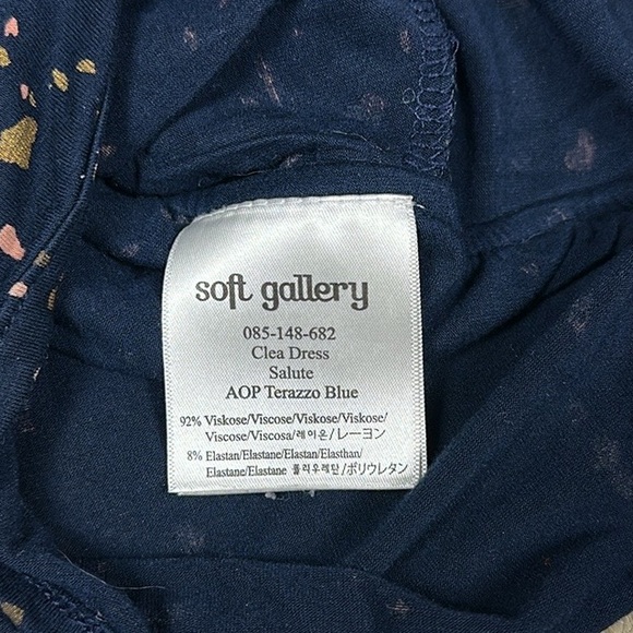 4 Year Soft Gallery Clea Dress- Salute - Terrazzo Blue - Picture 8 of 8